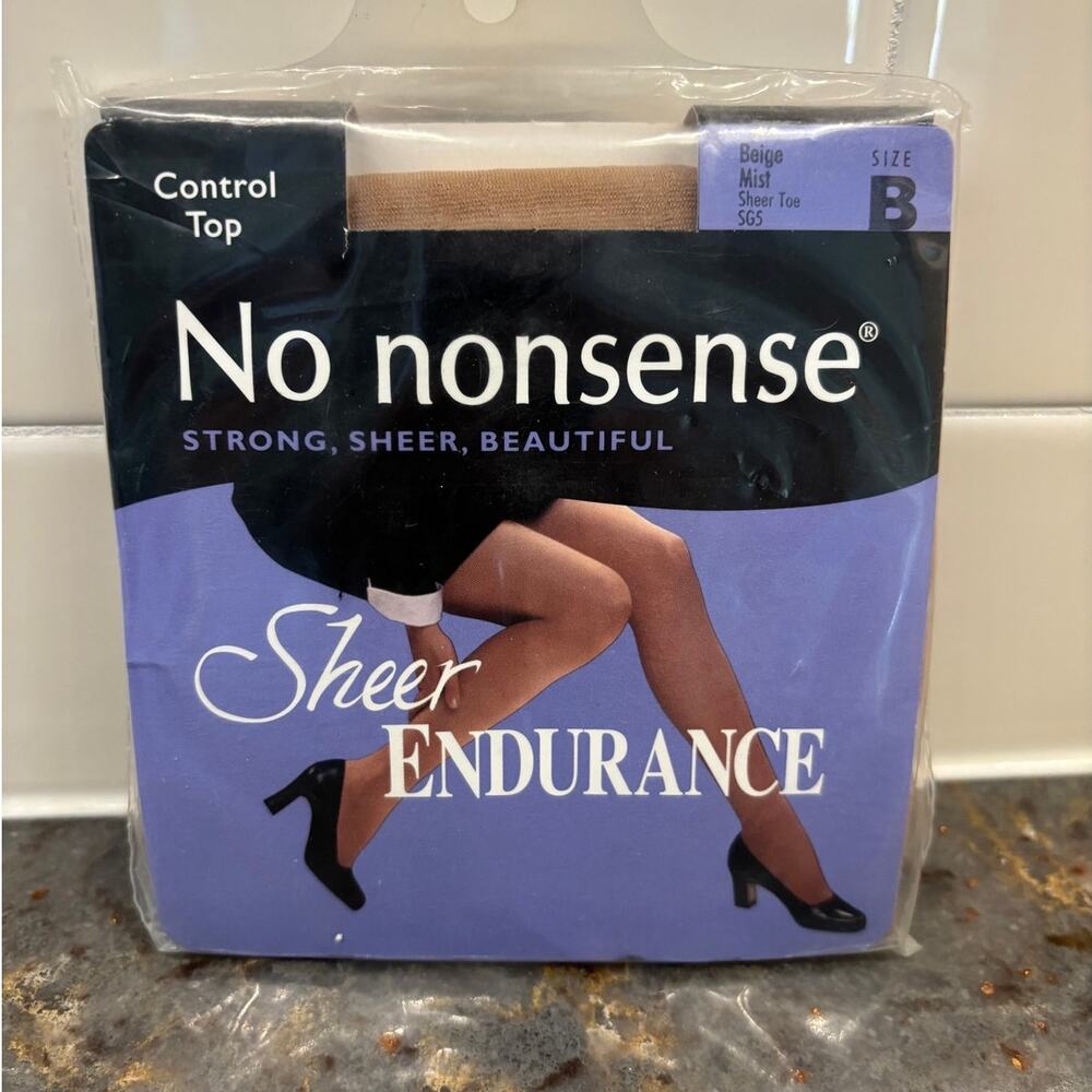No Nonsense Sheer Endurance Pantyhose Size B